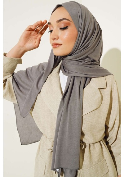 Unika Boutique Kadın Penye Şal Kaymaz Gri