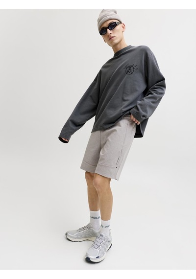 Jack & Jones Erkek Ip Ile Baglamali Lastikli Bel Sort- Gordon - 12288632 Açık Gri Melanj Jack & Jones Erkek Ip Ile Baglamali Lastikli Bel Sort- Gordon - 12288632 Açık Gri Melanj
