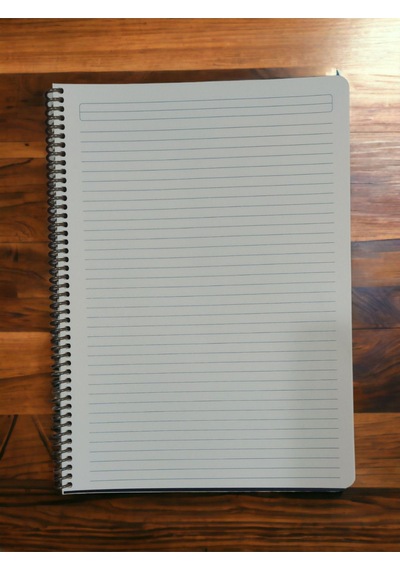 4 Adet A4 80 Yp. 2 Adet Kareli + 2 Adet Çizgili Telli Defter Siyah Renk Pp Kapak Krem Renk Kağıt Çok Renkli