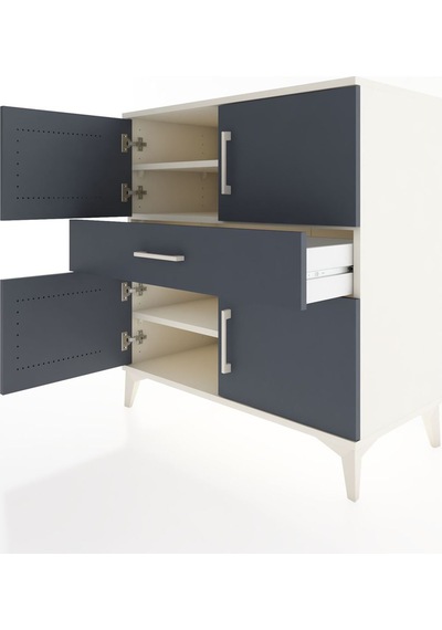 Hyperion Şifonyer 3 Raflı Tek Çekmeceli 4 Kapaklı 88x44x96 Ay... Aytaşı Hyperion Şifonyer 3 Raflı Tek Çekmeceli 4 Kapaklı 88x44x96 Ay... Aytaşı