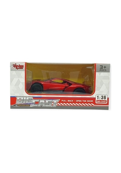 Çek Bırak Metal Arabalar 13 Cm - Sr2211- Kırmızı Siyah