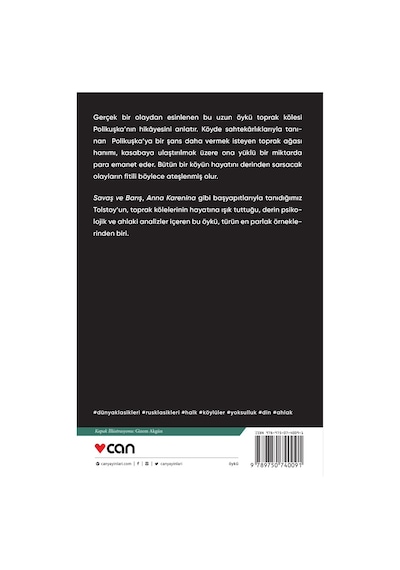 Polikuşka -Lev Nikolayeviç Tolstoy -  Can Yayınları