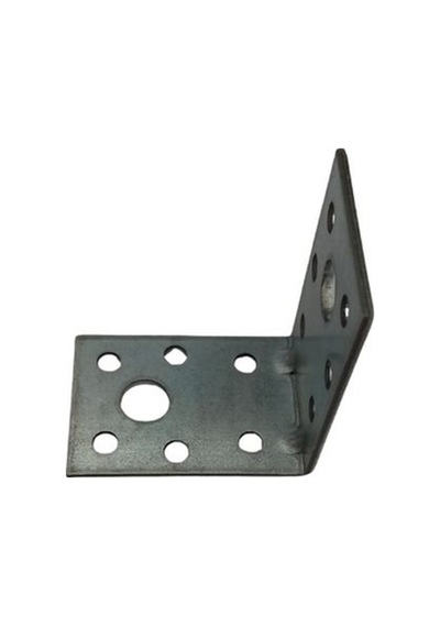 Cateksss Mobilya Dolap Köşe Bağlantı Sabitleme L Demir Gönye No:10 35x2x50x50 Mm - 5 Li Paket Gri