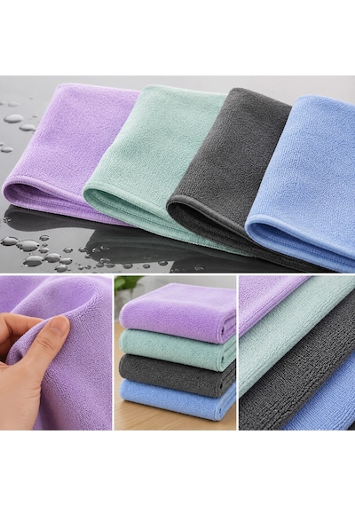 Muggio 40x40 Mikrofiber Oto Ve Mutfak Genel Temizlik Bezi 40gr İz Tüy Bırakmaz Çok Amaçlı Bez 1 Adet Çok Renkli