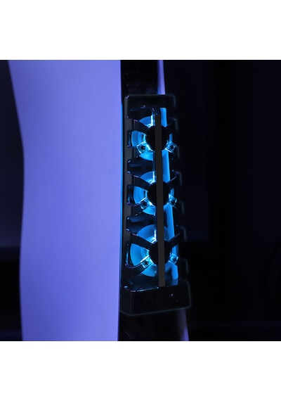 Ps5 Fat Kasa Soğutucu Led Işıklı Sessiz Fan Soğutucu Usb3.0 Radyatör Isı E