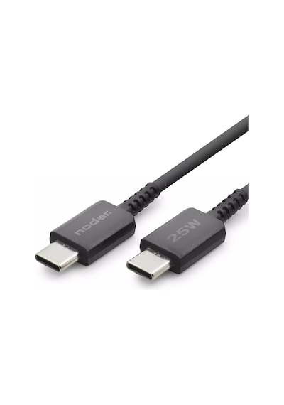 25w Usb-c To Type-c Hızlı Şarj Ve Data Kablosu 1 Metre - Pd Şarj Kablosu, Siyah Diğer