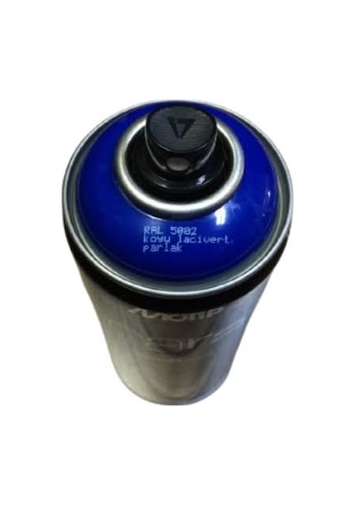 Motip Carat Ral 5002 Sprey Boya 400ml - Parlak Koyu Lacivert Çok Renkli