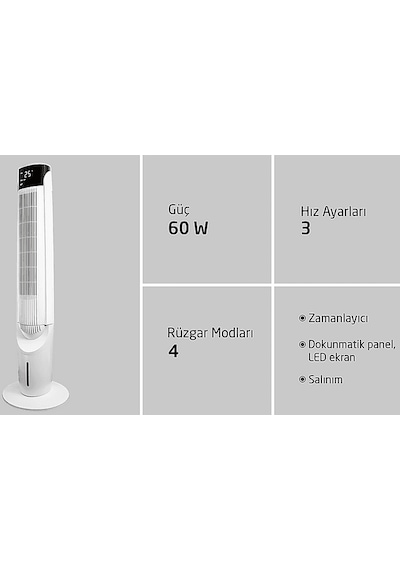 Koenıc KTFC 602722 Kule Tipi Evaporatif Vantilatör