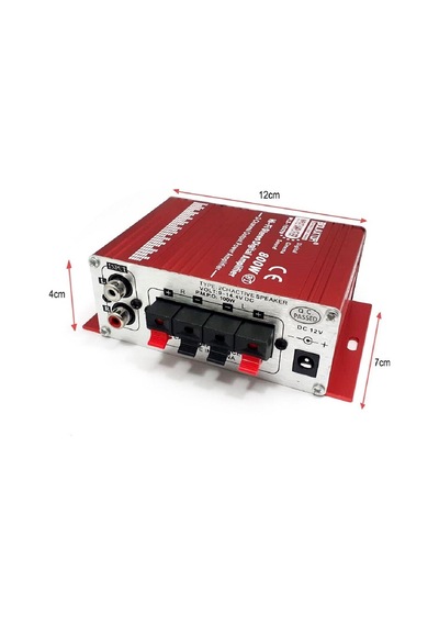 Oto Mini Anfi 12v 80w Bluetooth Bass Tiz