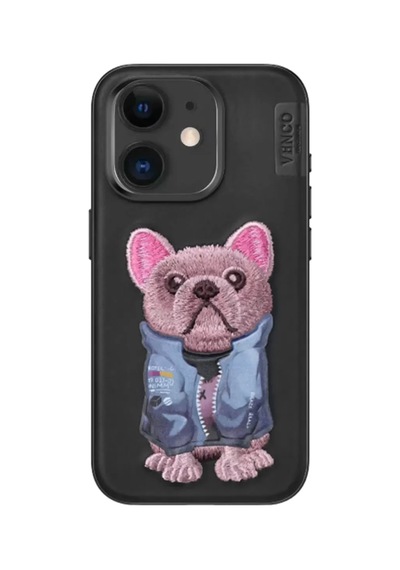 Venco Apple Uyumlu iPhone 11 Cute Desenli Kapak - Siyah,
