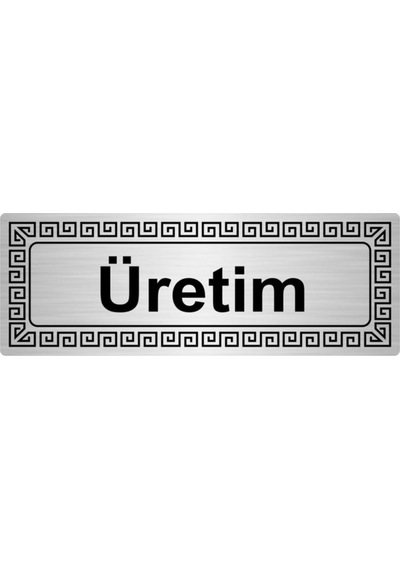 Üretim 7 Cmx20 Cm Metal Yönlendirme Levhası Gümüş Renk Metal