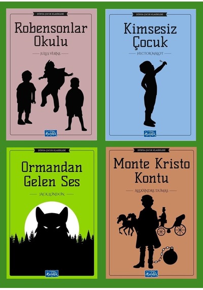 Ortaokul 5.ve 6.sınıflar İçin Dünya Çocuk Klasikleri Seti 8 4 Kitap