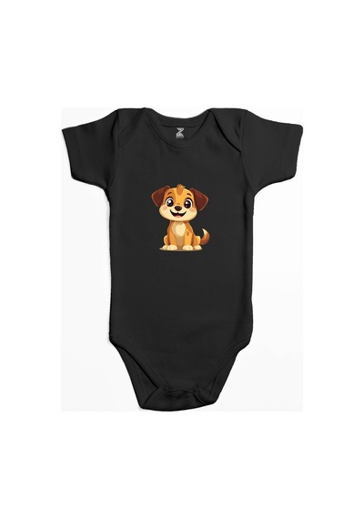 Zepplin Giyim Şirin Köpek Mavi Bebek Body Zıbın