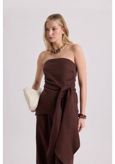 Mai Collection Mai Studios Co. Mila Bordo Bluz Pantolon Takım Bordo