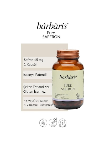 Barbaris Pure Saffron 30 Kapsül