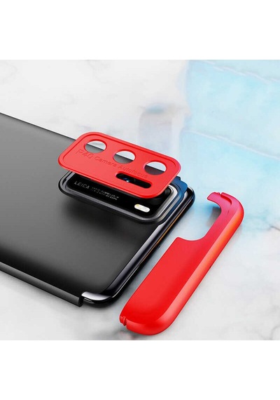 Huawei P40 Pro Kılıf Zore Ays Kapak Siyah-Gri
