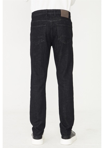 Siyah Premium Denim Erkek Jean Pantolon Siyah