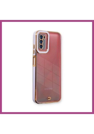Gees Global Samsung Galaxy A03s Kılıf Liva Lens Silikon - Lila Gbzs
