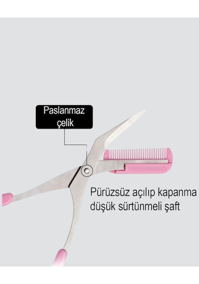 Northcity Kaş Düzeltme Makası Taraklı Profesyonel Ve Pratik Kaş Bakımı Diğer