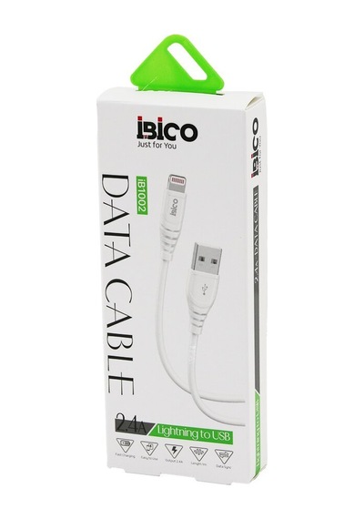 İbico İb-1002 Usb To Telefon Şarj Ve Data Kablosu 1mt 2.4a 2400ma Hızlı iPhone - 10'li Paket Type-c