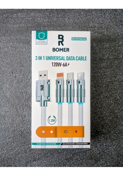 Bomer 3 In 1 Universal Date Cable 120w-6a 3 In 1