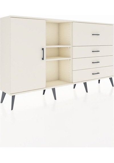 Arges Konsol 4 Raflı 4 Çekmeceli Tek Kapaklı 176x30x99 Aytaşı-aytaşı Aytası - Aytası Arges Konsol 4 Raflı 4 Çekmeceli Tek Kapaklı 176x30x99 Aytaşı-aytaşı Aytası - Aytası