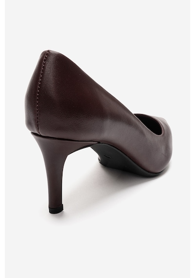 Luvi Shoes Clyde Bordo Cilt Hakiki Deri Kadın Topuklu Ayakkabı