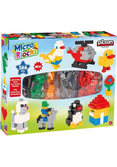 Pilsan Mikro Bloklar 588 Parça - Yapı Blokları