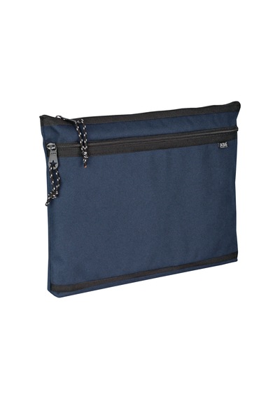 Jacbag Dual Zip Folder -iki Bölmeli Dosya Çanta A4 Dual Zip Folder-lacivert Tek Renk