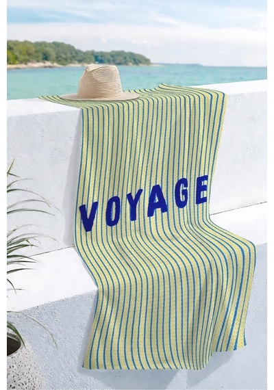 Çizgili Marine Yazı Detaylı Plaj Havlusu - Sarı Mavi Modern Nautical Hızlı Kuruyan Mikrofiber Havlu Uçuk Porselen Çizgili Marine Yazı Detaylı Plaj Havlusu - Sarı Mavi Modern Nautical Hızlı Kuruyan Mikrofiber Havlu Uçuk Porselen