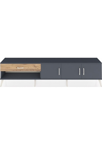 Arges Tv Ünitesi 2 Raflı Tek Çekmeceli 3 Kapaklı 220x30x51 Antrasit-antrasit/çam Antrasıt/atlas Çam - Antrasıt Arges Tv Ünitesi 2 Raflı Tek Çekmeceli 3 Kapaklı 220x30x51 Antrasit-antrasit/çam Antrasıt/atlas Çam - Antrasıt