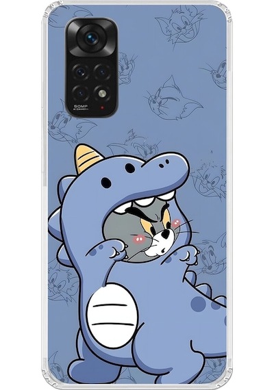 Xiaomi Redmi Note 11s Uyumlu Şeffaf Kılıf Couple Tom 1 Tasarımlı