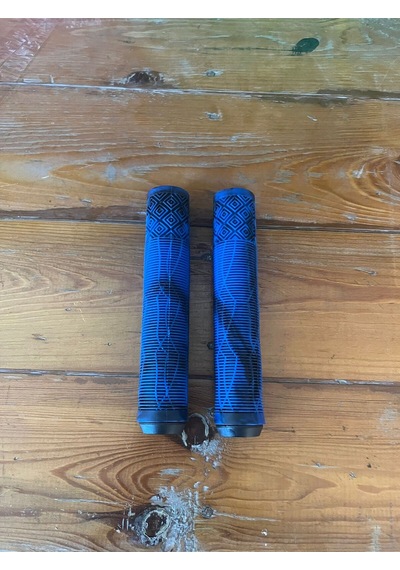 165 Mm Bisiklet Silikon Ergonomik Yumuşak Elcik Bmx, Scooter, Dağ Bisikleti Uyumlu Elcik Mavi