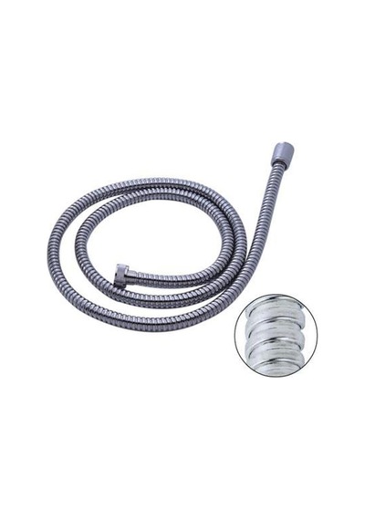 Kopmaz Kırılmaz Banyo Duş Hortumu 150 Cm. Beyaz - Krom