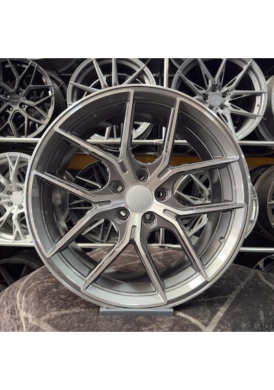 19 İnç 5x120 Transporter Gun Metal Elmas Kesim Jant Modeli 4 Adet