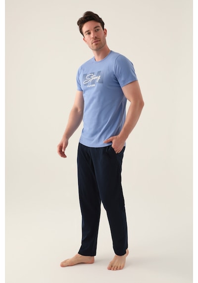 Arnetta Strong Açık İndigo Erkek Pijama Takımı 5274-42705 Açık Indigo