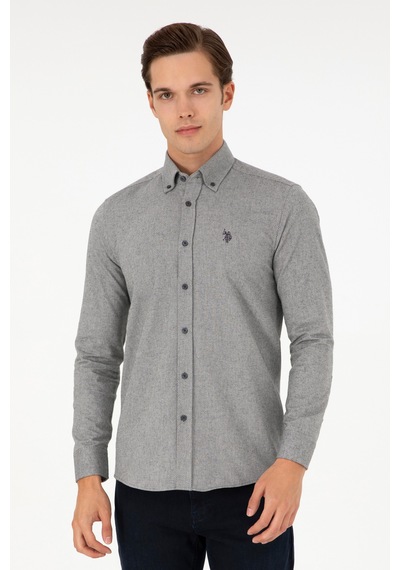 U.s. Polo Assn. Erkek Antrasit Gömlek Desenli 50296626-vr006 Antrasit U.s. Polo Assn. Erkek Antrasit Gömlek Desenli 50296626-vr006 Antrasit