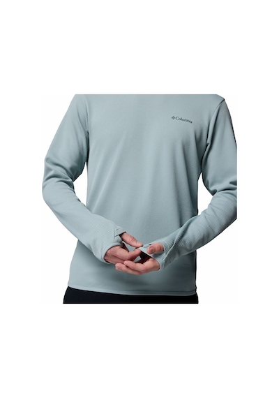 Columbia Tech Trail Utility Warm Ls Crew Mavi Erkek Outdoor Uzun Kollu T-shirt Ae9975-461 Mavi