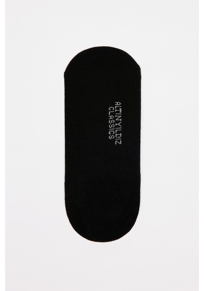 Altınyıldız Classıcs Erkek Sıyah Tekli Sneaker Spor Çorap Siyah