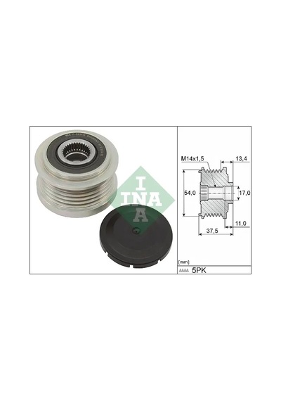 Alternatör Kasnağı - Fiat Doblo, 500, Panda, Punto, Tipo, Fiorino, Uno, Linea, Palio, Siena, Egea, Mito - Schaeffler-ına-535027810 53824128