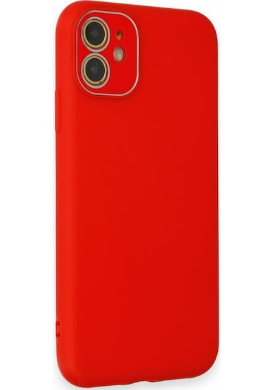 FitCase Apple Uyumlu iPhone 11 Glass Kamera Korumalı Lansman Silikon Kapak