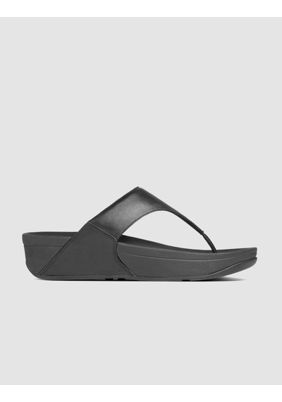 Fitflop Lulu I88 Hakiki Deri Siyah Kadın Parmak Arası Terlik Siyah