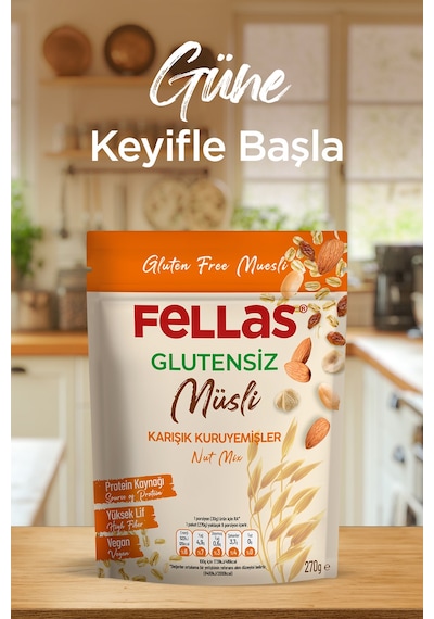 Fellas Kırmızı Meyveli 270g + Karışık Kuruyemişli 270g