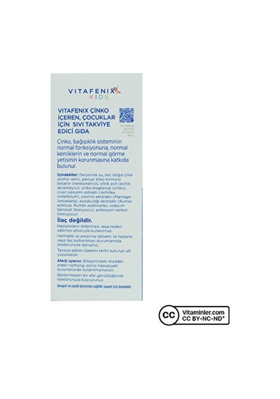 Vitafenix Kids Çinko Şurup 150 Ml