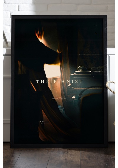 Pianist Siyah Ahşap Çerçeveli Poster, Film Duvar Tablosu