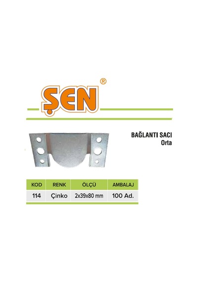 Bağlantı Sacı Çeşitleri Çinko 115 Büyük