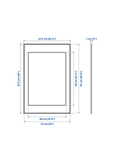Ikea Lomviken Siyah Çerçeve 61x91 Cm Siyah
