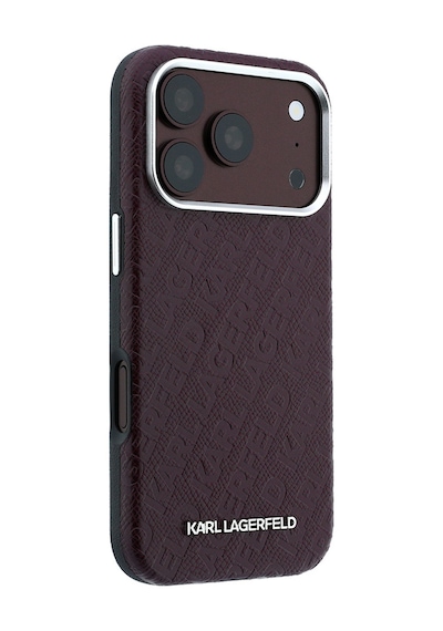 Apple Uyumlu iPhone 18 Pro Max Uyumlu Kılıf Karl Lagerfeld Lisanslı Damgalı Metal Yazı Logolu Grained Kapak Bordo Apple Uyumlu iPhone 18 Pro Max Uyumlu Kılıf Karl Lagerfeld Lisanslı Damgalı Metal Yazı Logolu Grained Kapak Bordo