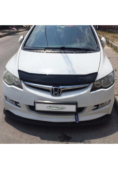 Eurocap Honda Civic 8 Ön Kaput Koruma Rüzgarlık 3Mm Abs 06-12