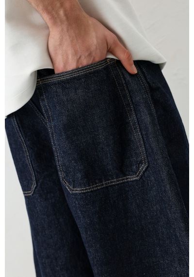 Vamos Barrel Fit Jeans Lacivert